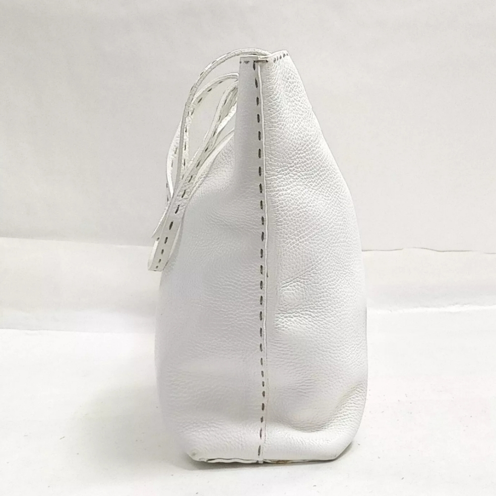 Fendi Selleria White Leather Handbag - Picture 3 of 12